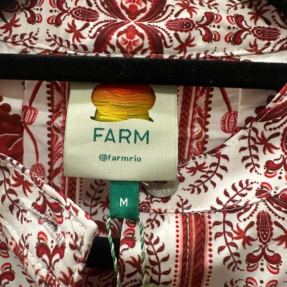 FARM Rio Off-White Tropical Cameo Cotton Romper Size M TROPICAL CAMEO- NWT! - Picture 4 of 6